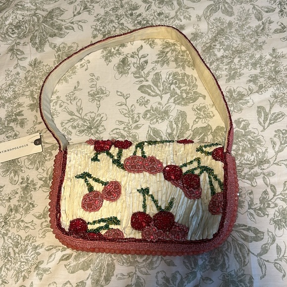NWT Anthropologie Cherry Fiona purse - Picture 2 of 11